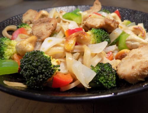 wok thai poulet cajou