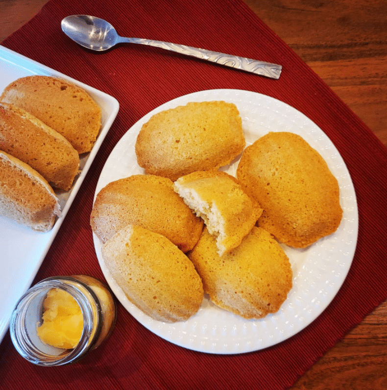 madeleines sans gluten et sans lactose