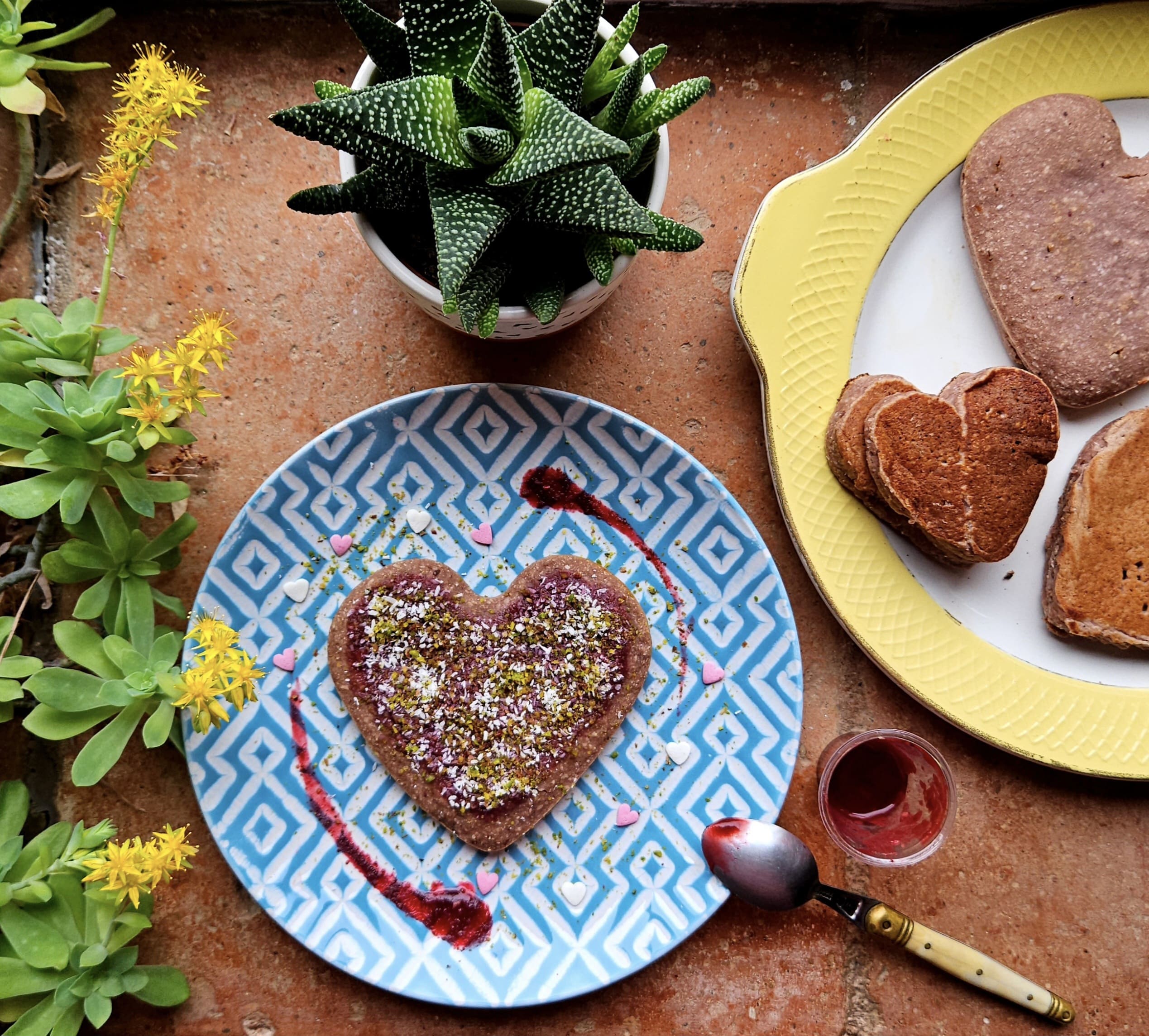 pancake sans gluten aux fruits rouges